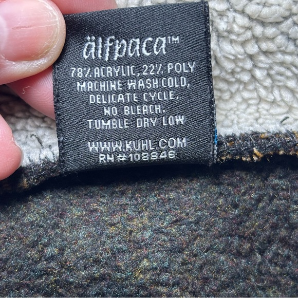 Kuhl Sweater Mens L Brown Alfpaca 1/4 Zip Pullover Sherpa Collar Hike Outdoor - Picture 13 of 14